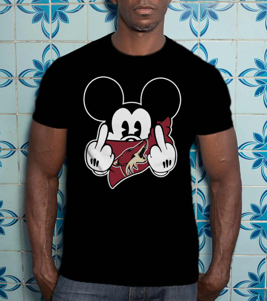 Coyotes Mickey Mouse Gesture T-Shirt