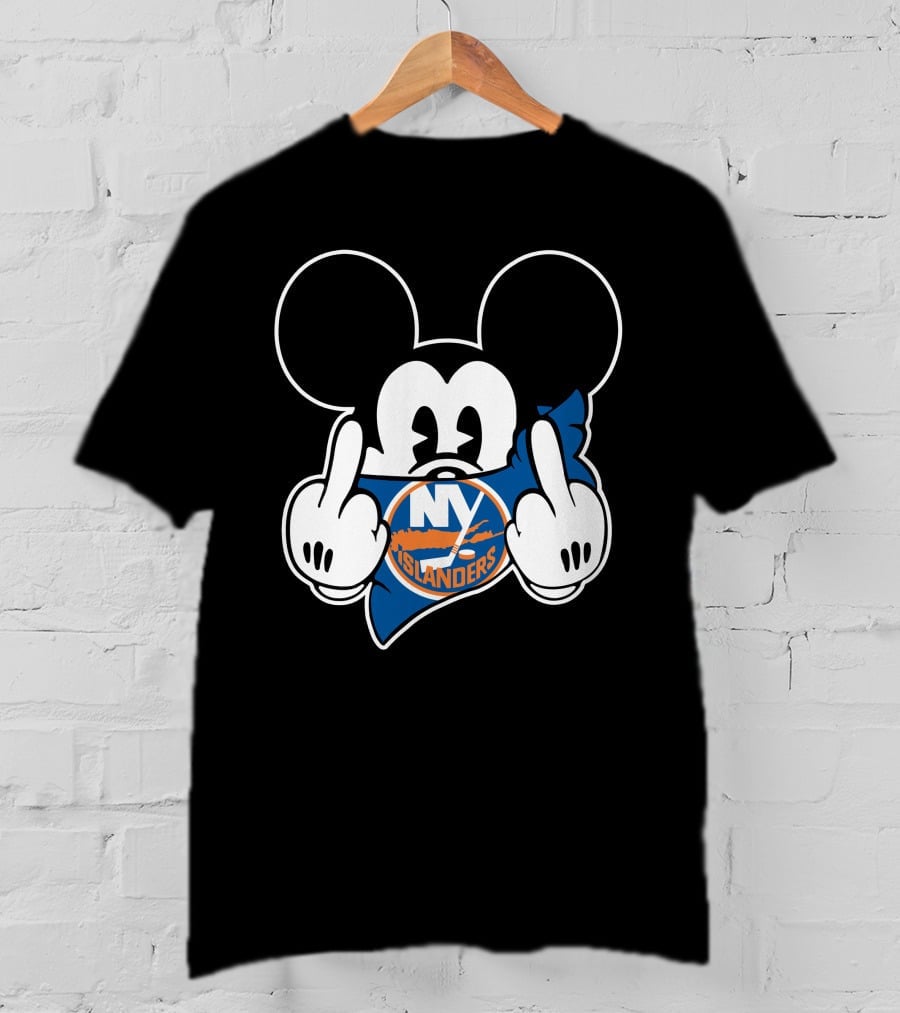 NY Islanders Mickey Mouse Playful Pose T-Shirt