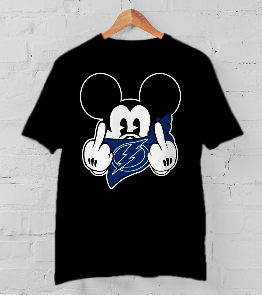 Tampa Bay Lightning Mickey Middle Finger T-Shirt