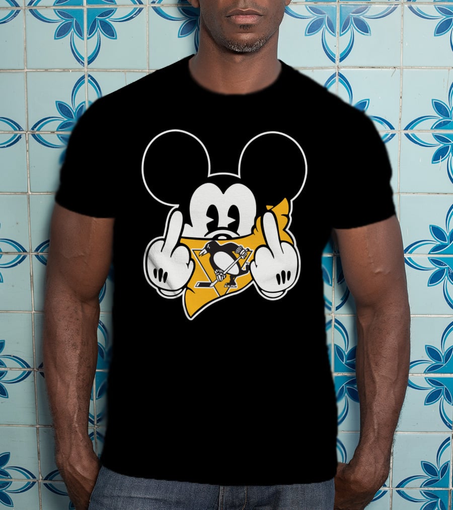 Pittsburgh Penguins Mickey Middle Finger T-Shirt