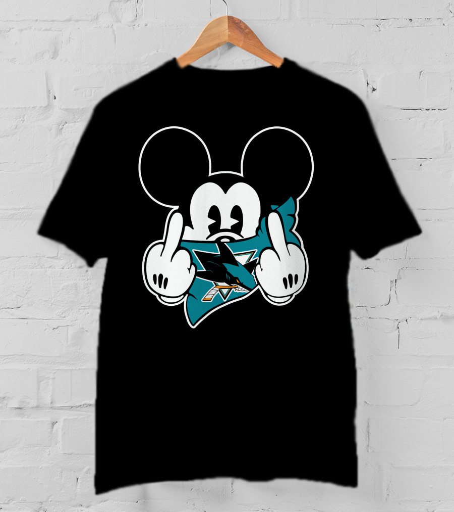 Mickey Shark Gesture San Jose T-Shirt