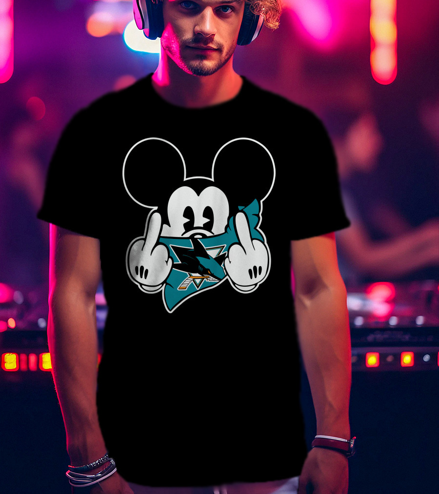 Mickey Shark Gesture San Jose T-Shirt