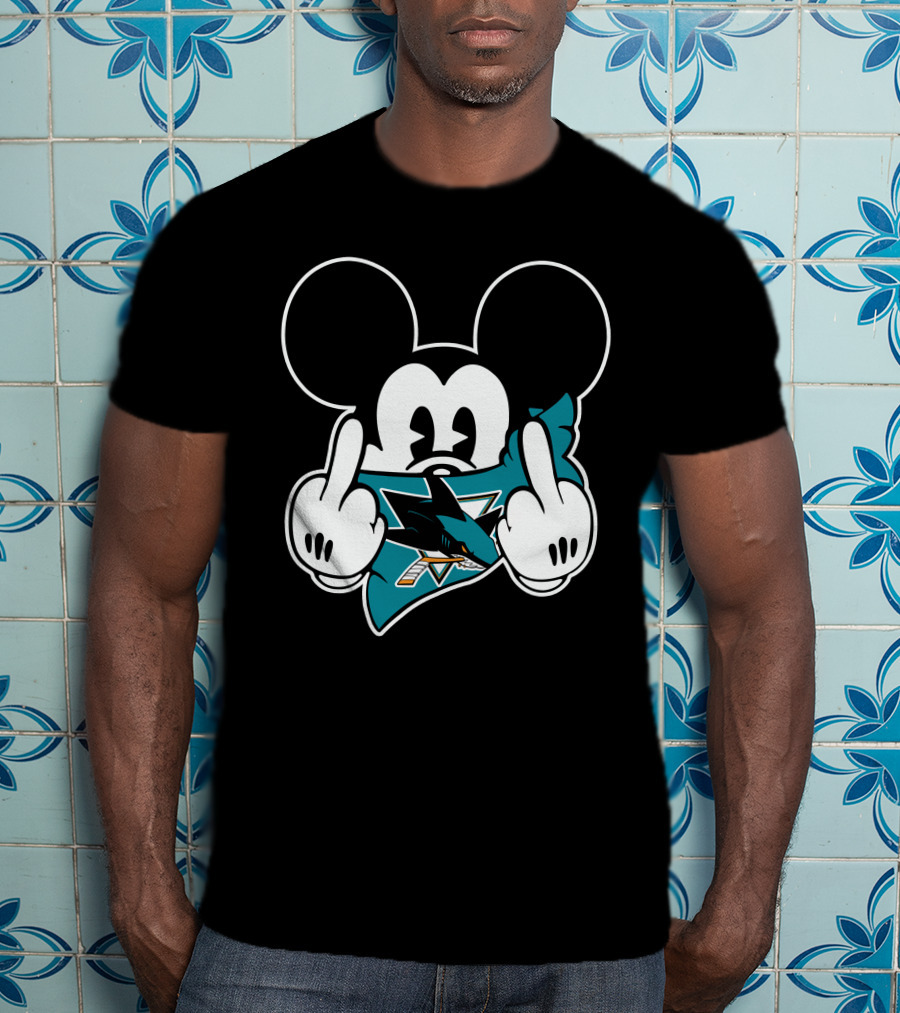 Mickey Shark Gesture San Jose T-Shirt