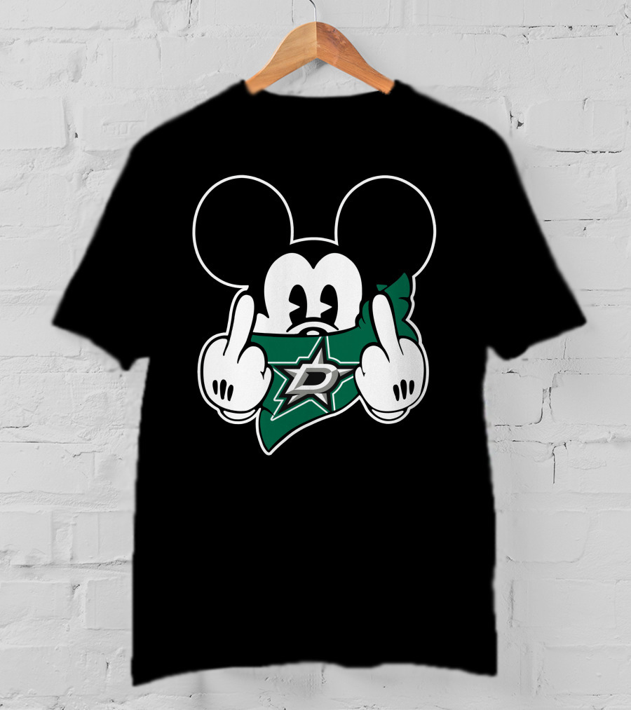 Dallas Stars Mickey Gesture T-Shirt