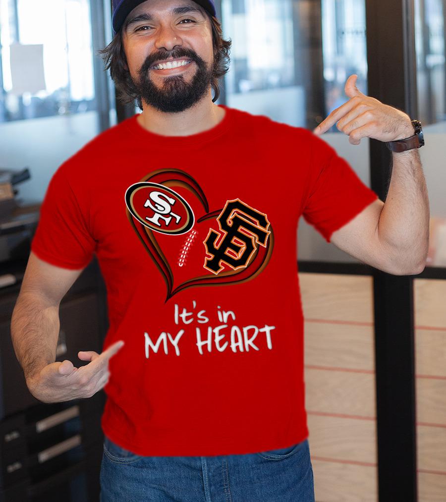 49ers Giants It's In My Heart T-Shirt