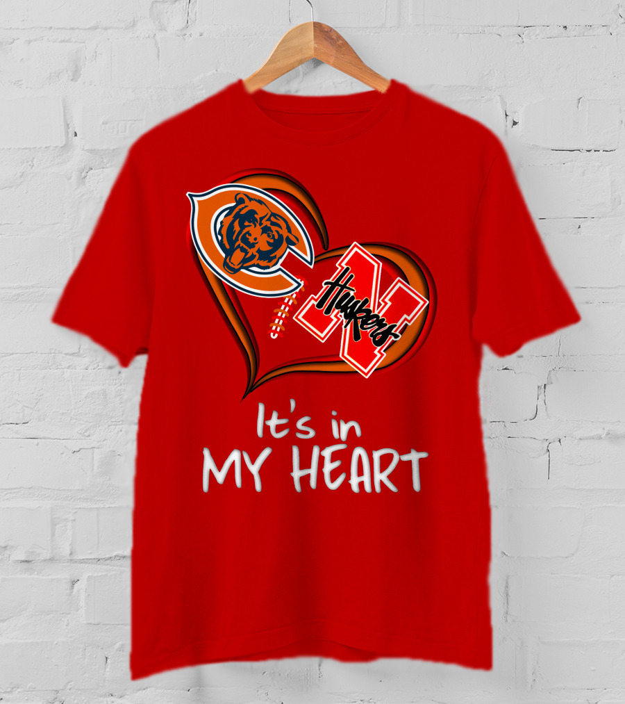 Bears Huskers It's In My Heart T-Shirt