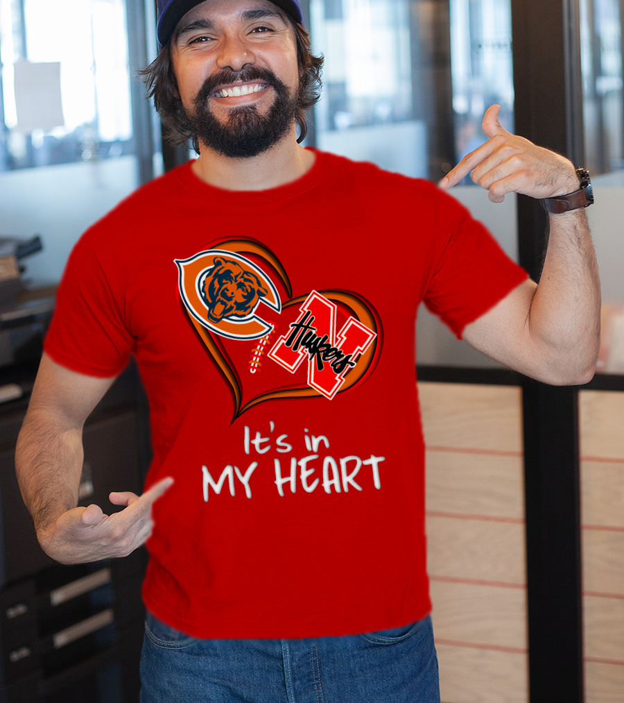 Bears Huskers It's In My Heart T-Shirt