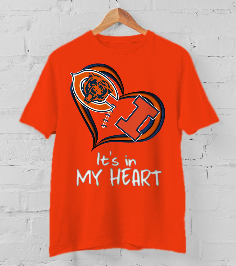 Bears Illinois It's In My Heart T-Shirt