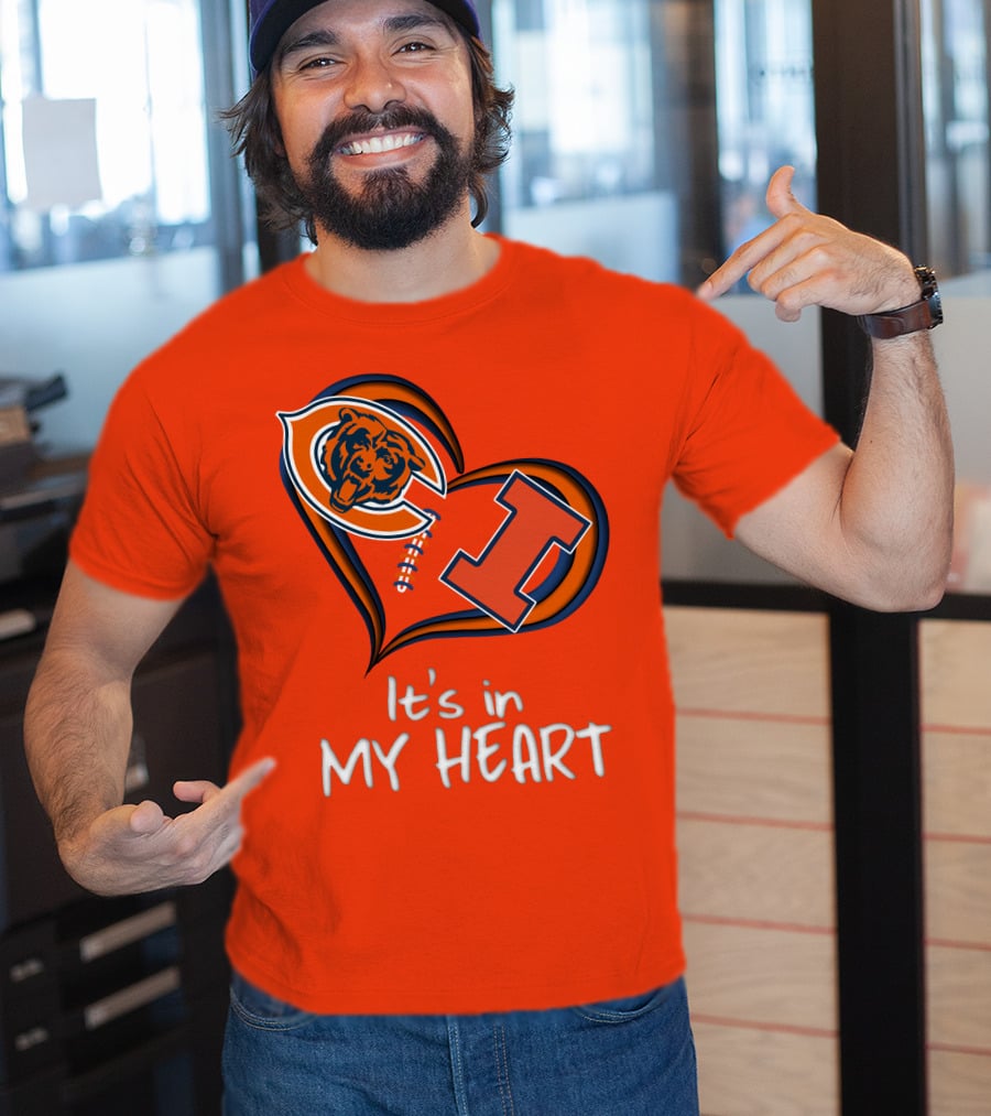 Bears Illinois It's In My Heart T-Shirt