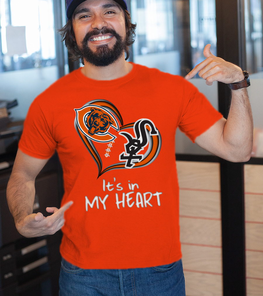 Bears White Sox It's In My Heart T-Shirt