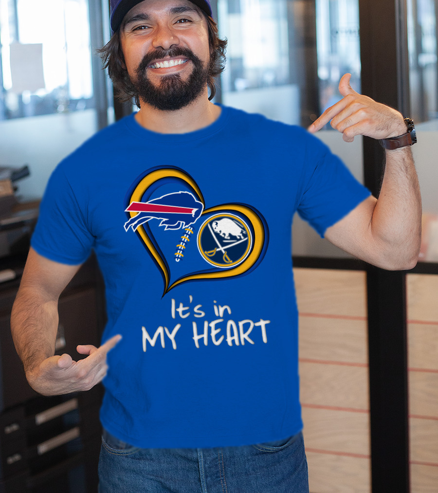 Buffalo Bills Sabres It's In My Heart T-Shirt