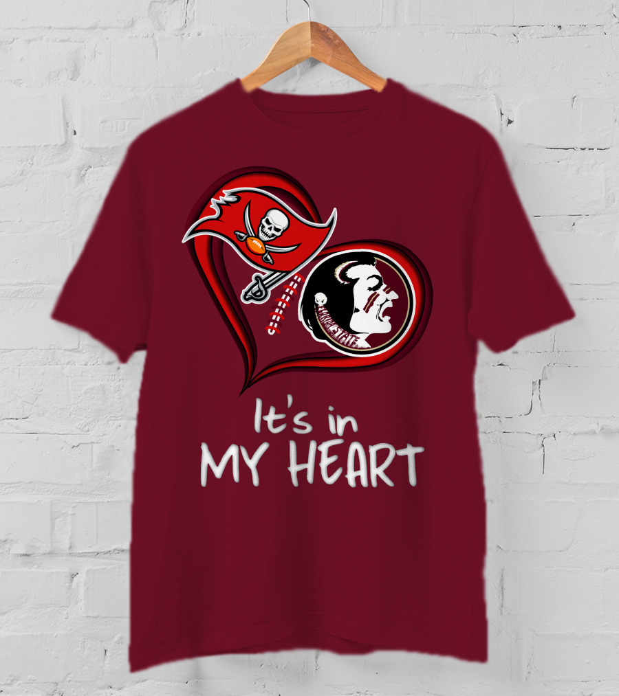 Buccaneers Seminoles It's In My Heart T-Shirt