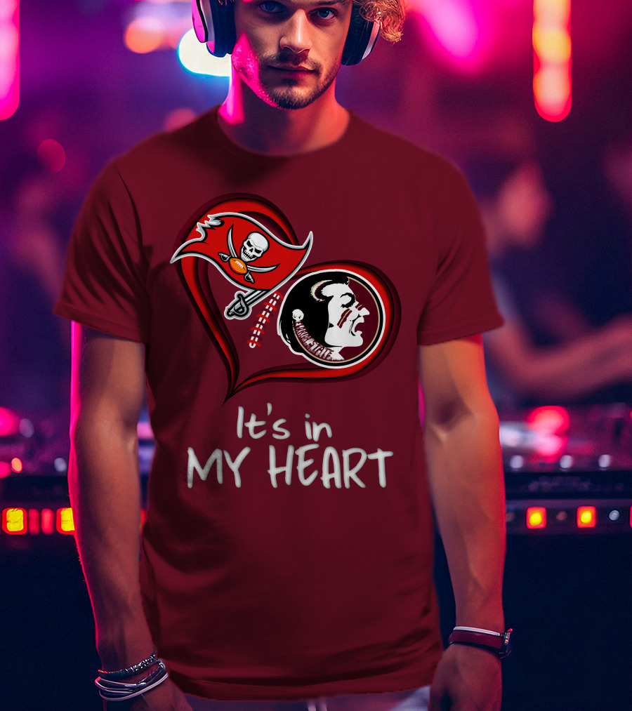 Buccaneers Seminoles It's In My Heart T-Shirt