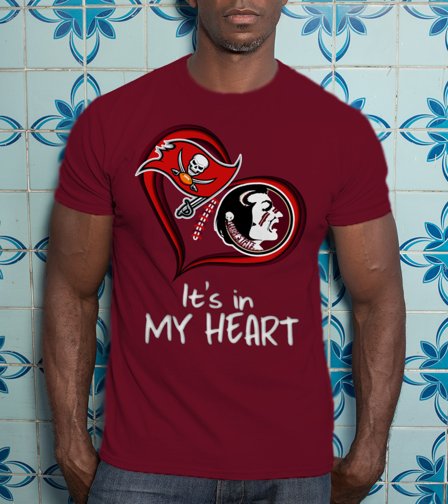 Buccaneers Seminoles It's In My Heart T-Shirt