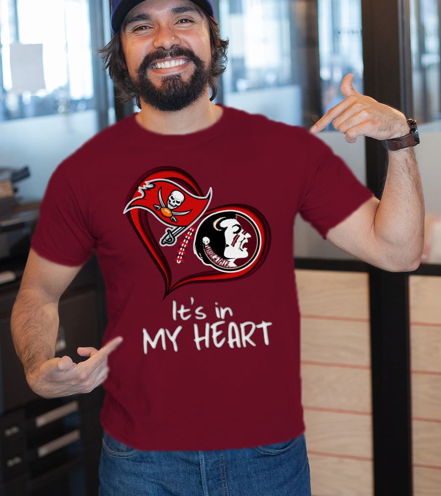 Buccaneers Seminoles It's In My Heart T-Shirt