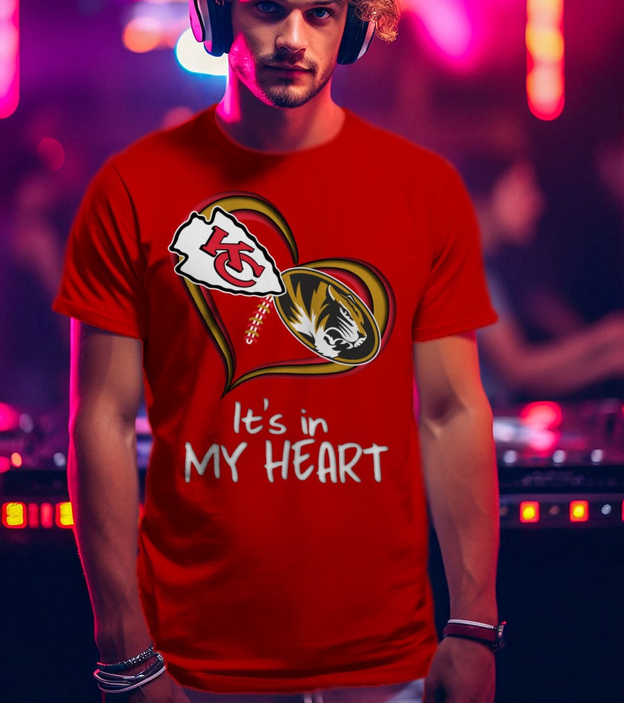Chiefs Missouri Tigers It's In My Heart T-Shirt