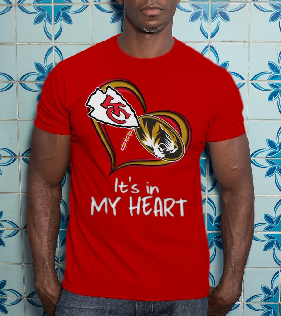 Chiefs Missouri Tigers It's In My Heart T-Shirt