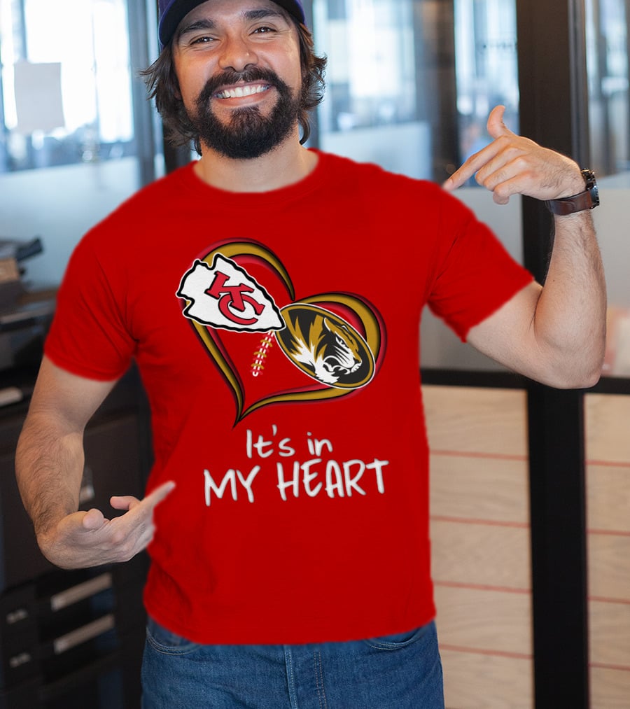 Chiefs Missouri Tigers It's In My Heart T-Shirt