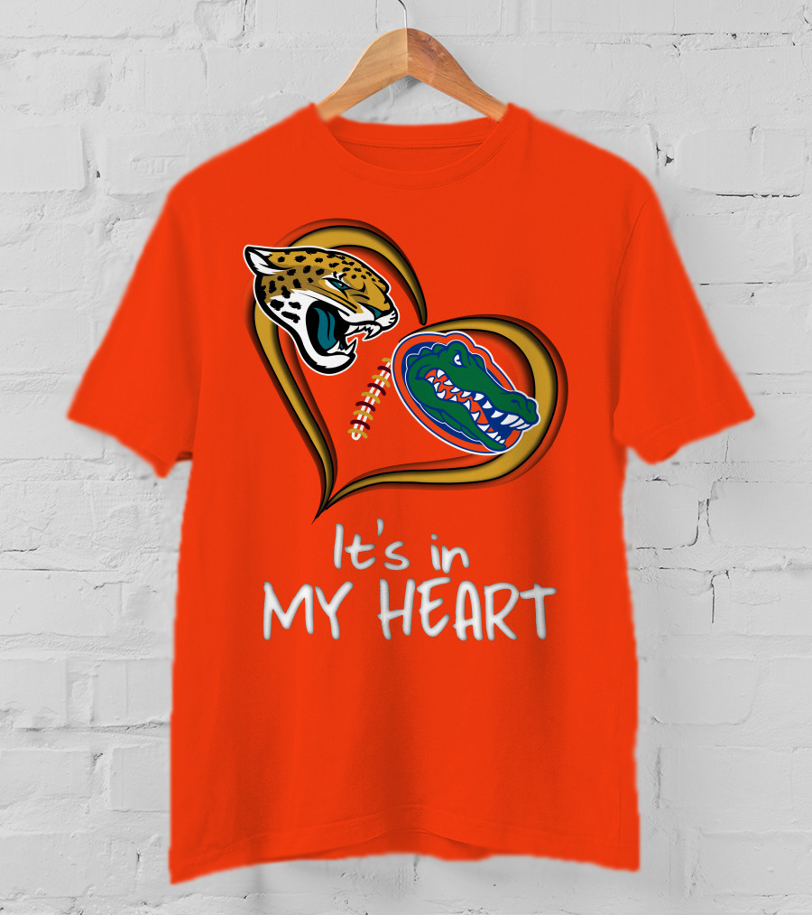 It's In My Heart Jaguars Gators T-Shirt