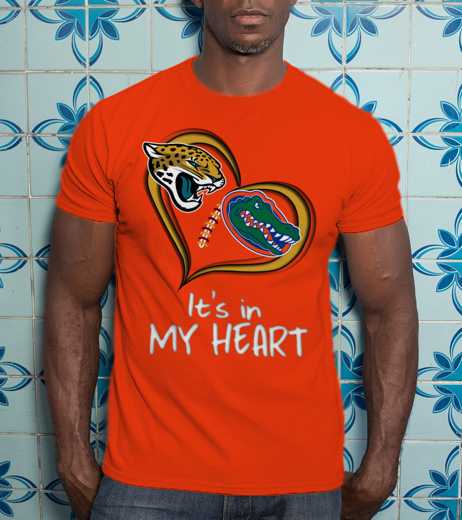 It's In My Heart Jaguars Gators T-Shirt