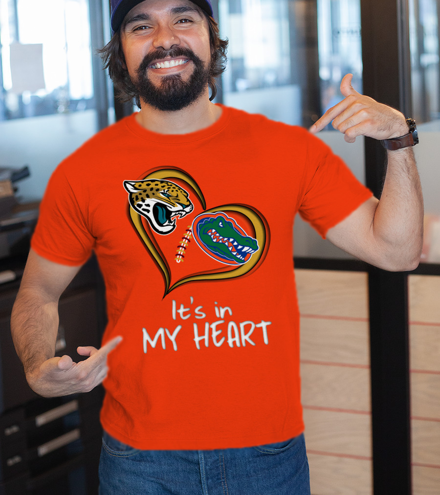 It's In My Heart Jaguars Gators T-Shirt