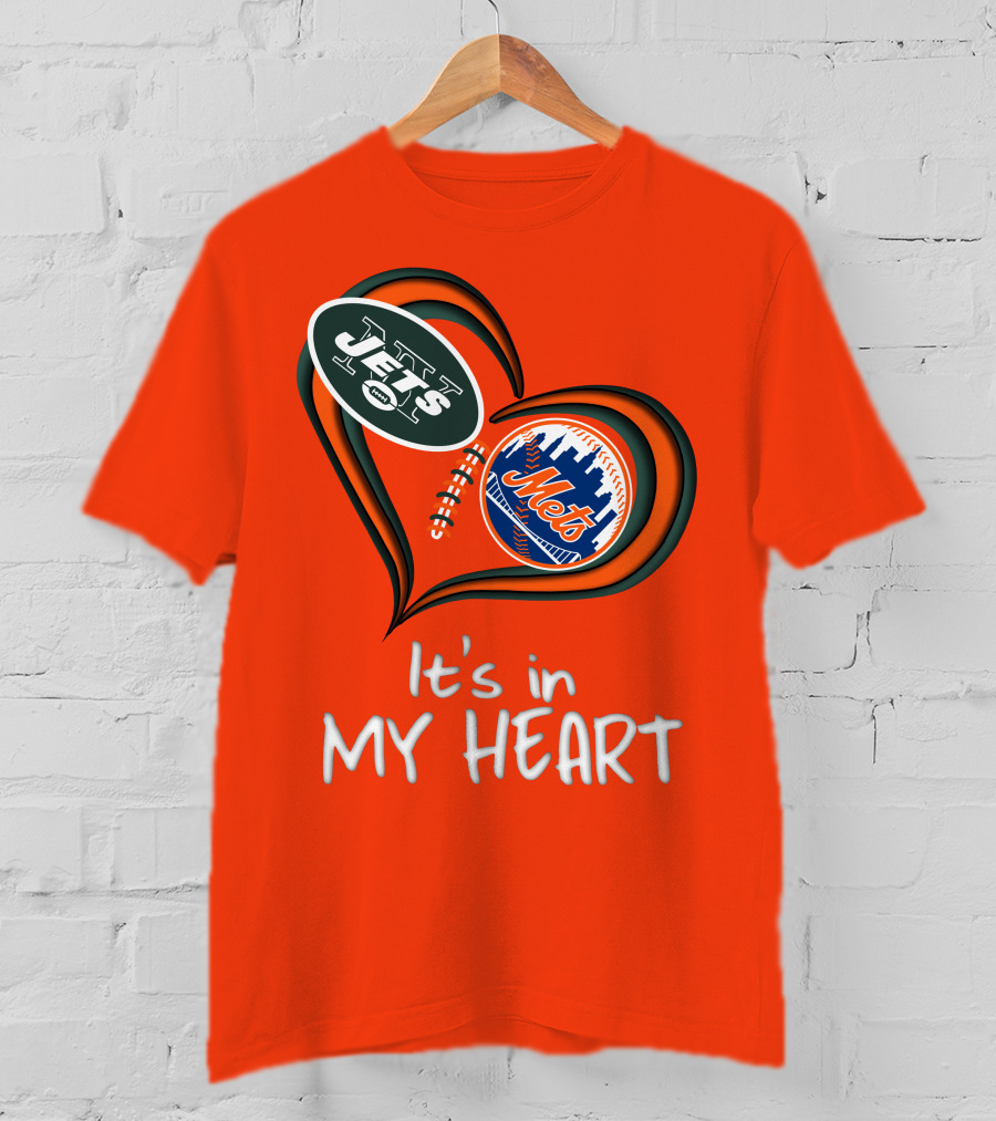 Jets Mets It's In My Heart T-Shirt