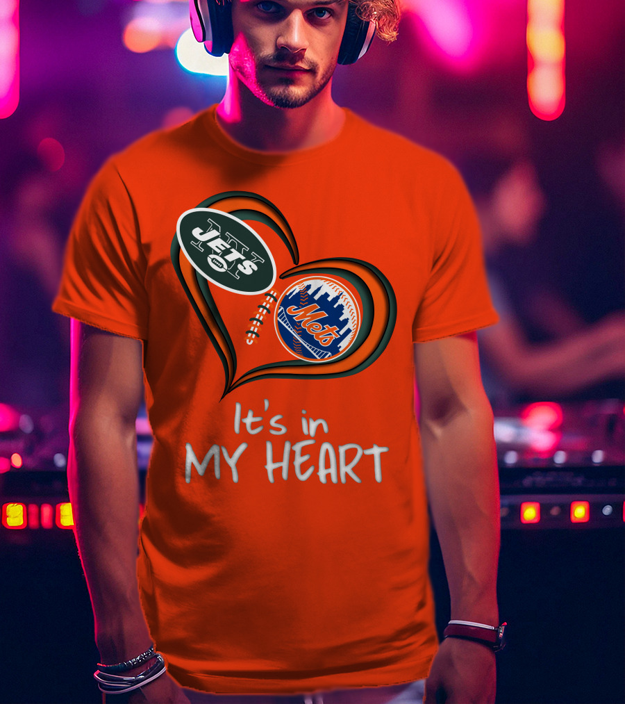 Jets Mets It's In My Heart T-Shirt