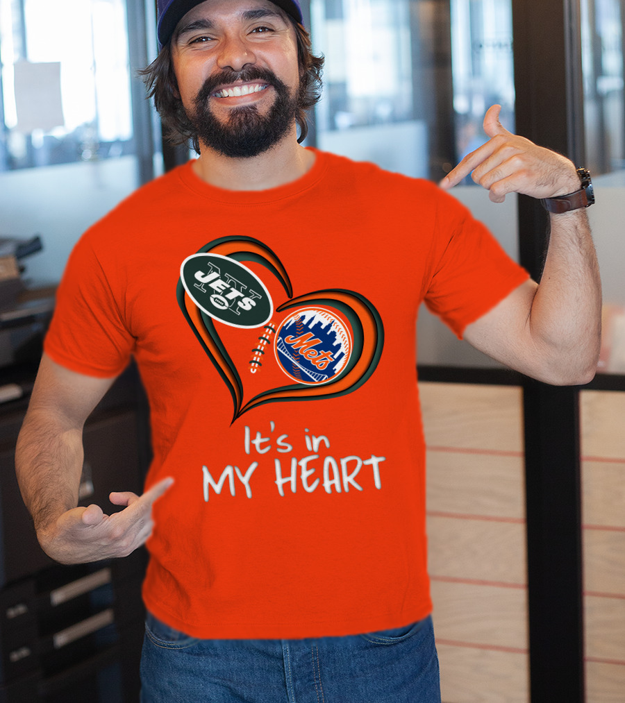 Jets Mets It's In My Heart T-Shirt