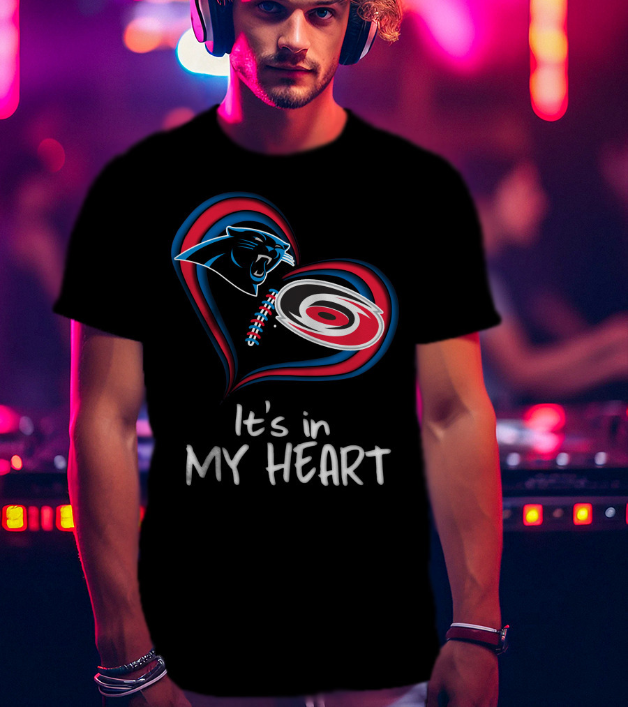 Panthers Hurricanes It's In My Heart T-Shirt