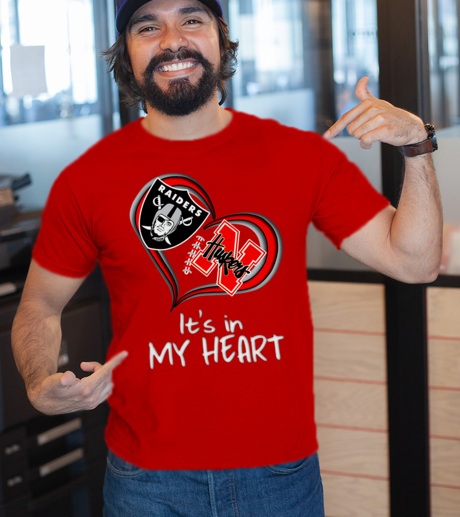 Raiders Huskers It's In My Heart T-Shirt