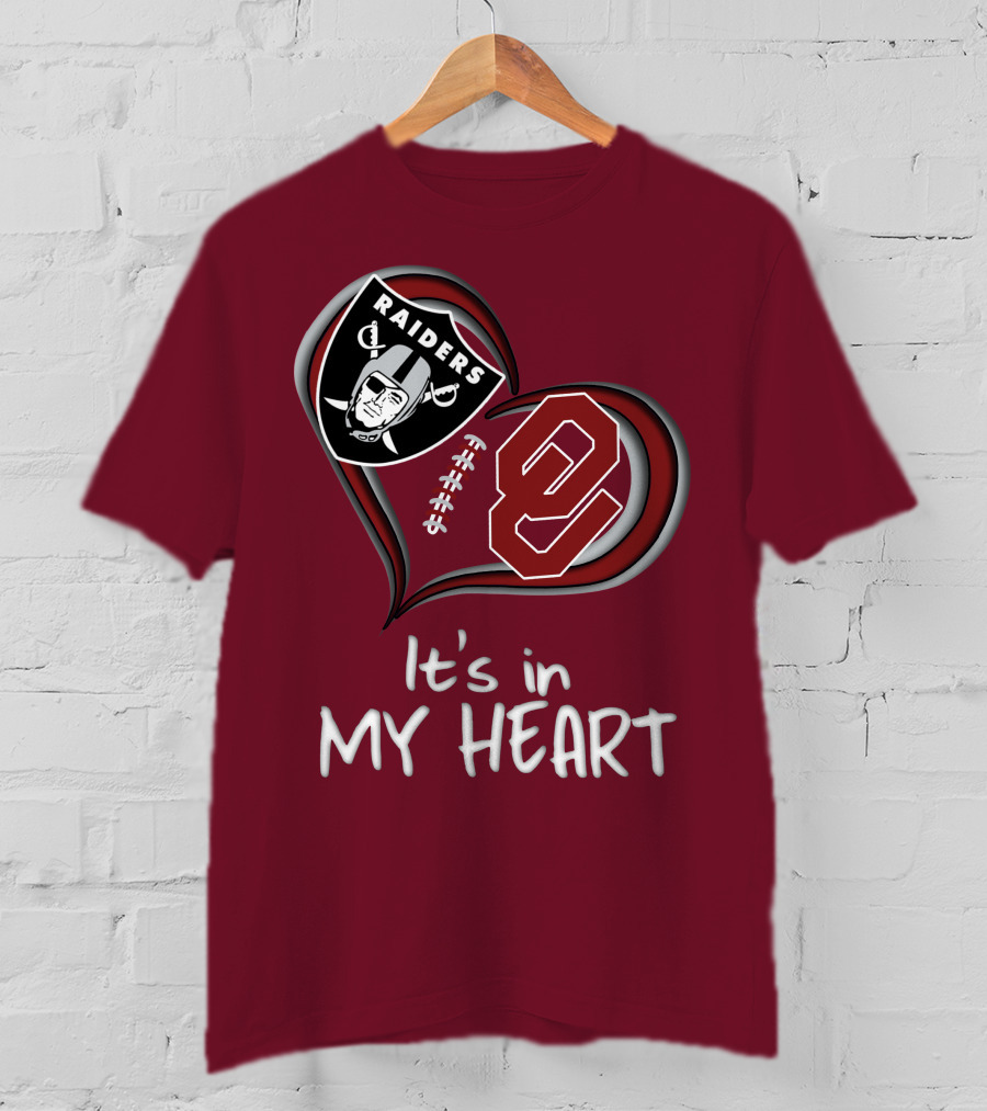 Raiders Sooners It's In My Heart T-Shirt