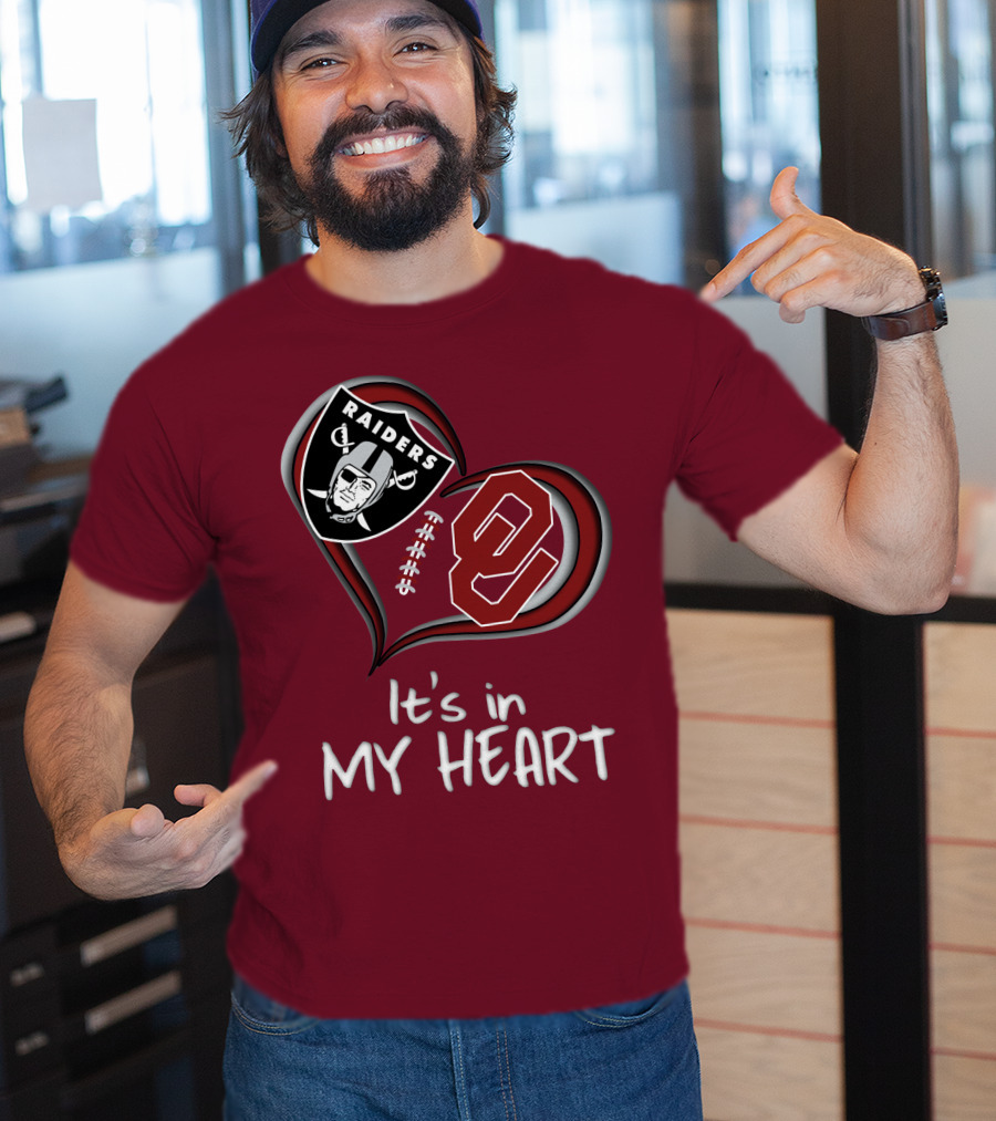 Raiders Sooners It's In My Heart T-Shirt