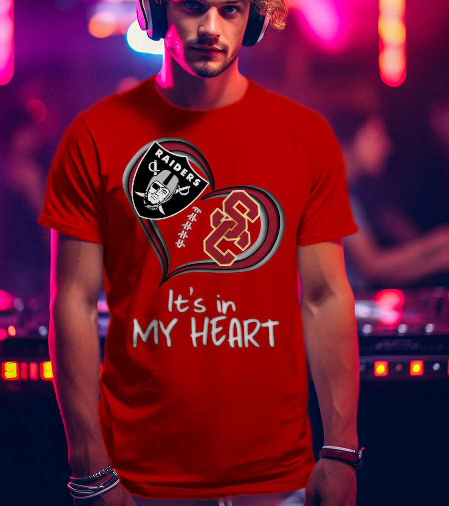 Raiders Trojans It's In My Heart T-Shirt