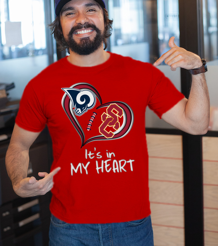 Rams Trojans It's In My Heart T-Shirt