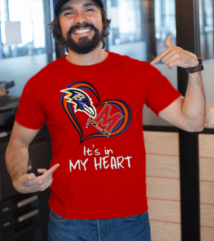 It's In My Heart Ravens Maryland T-Shirt