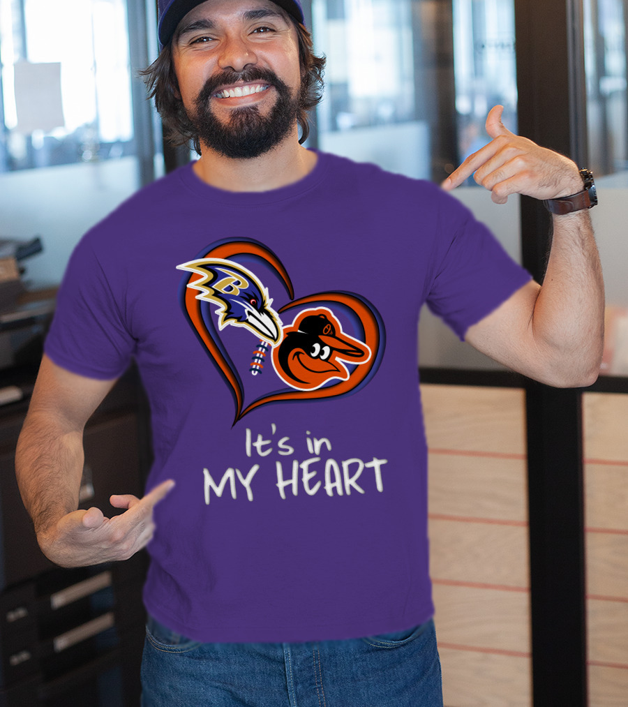 Ravens Orioles It's In My Heart T-Shirt