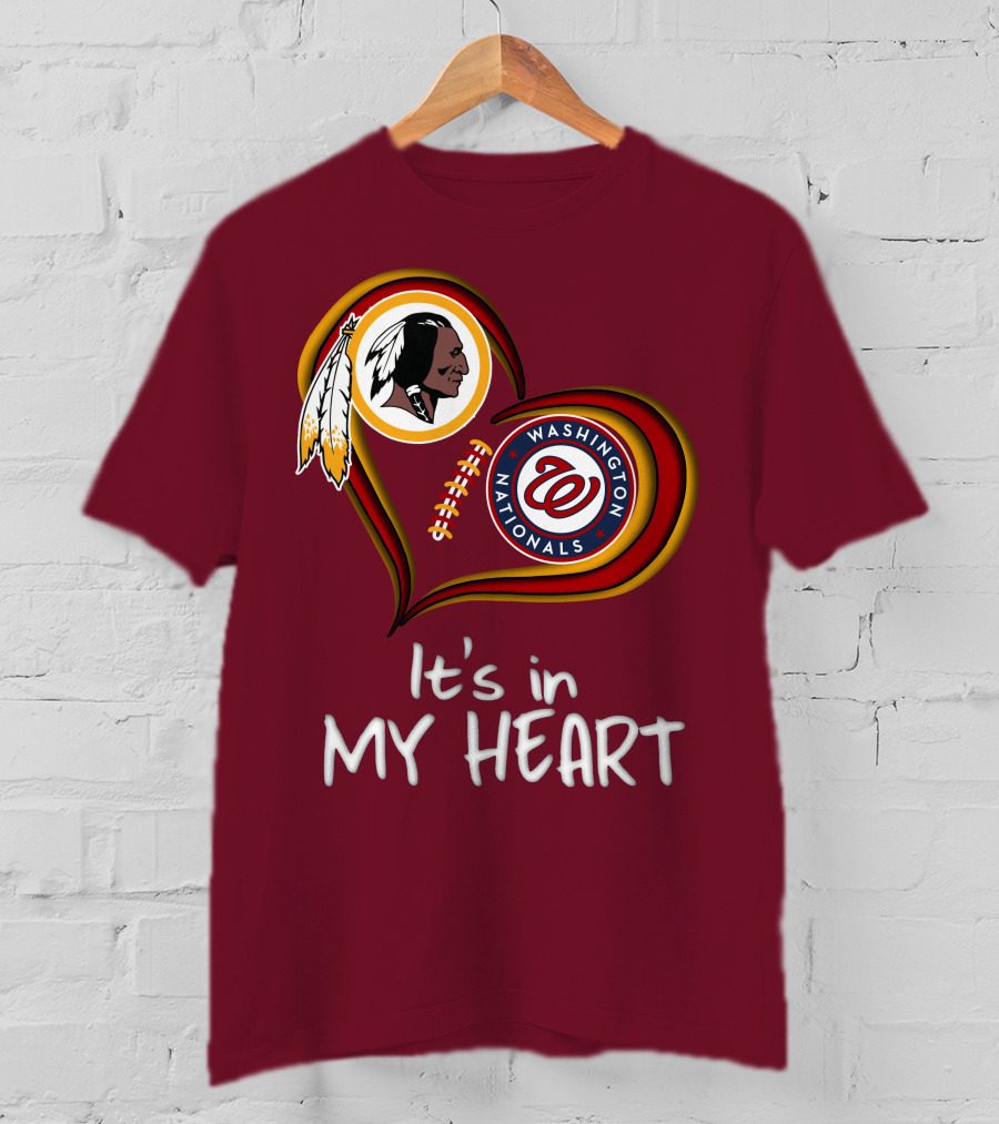 Washington Redskins Nationals It's In My Heart T-Shirt