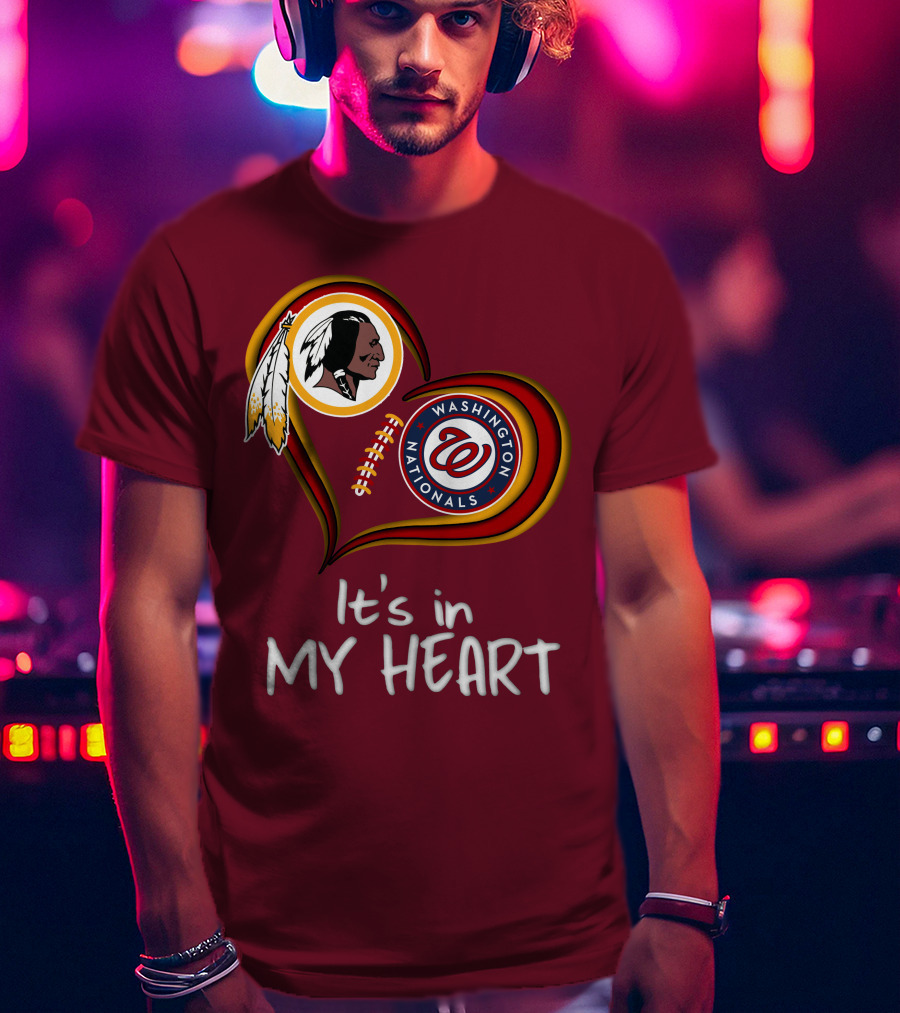 Washington Redskins Nationals It's In My Heart T-Shirt