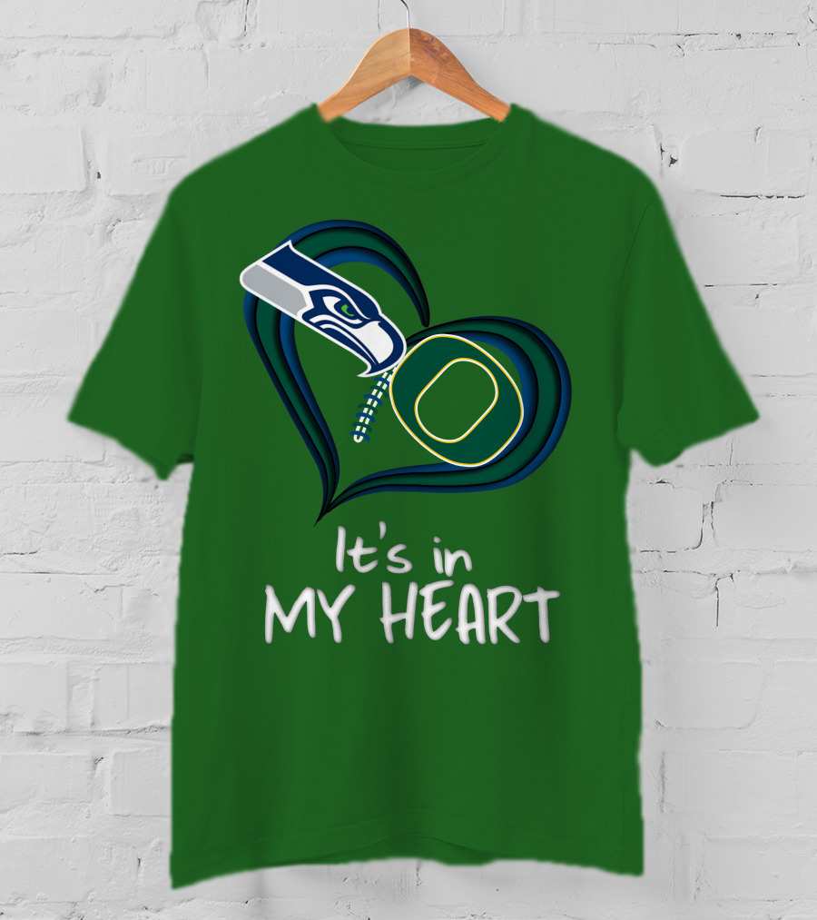 Seahawks Ducks It's In My Heart T-Shirt