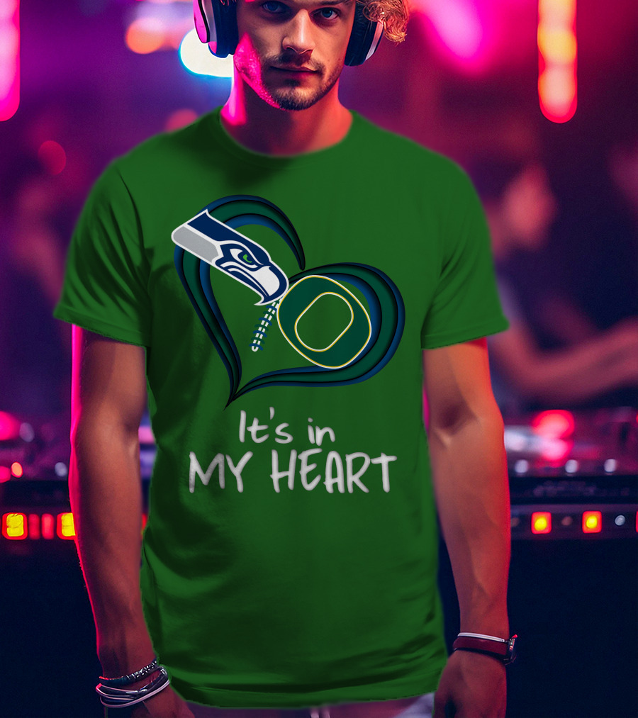 Seahawks Ducks It's In My Heart T-Shirt