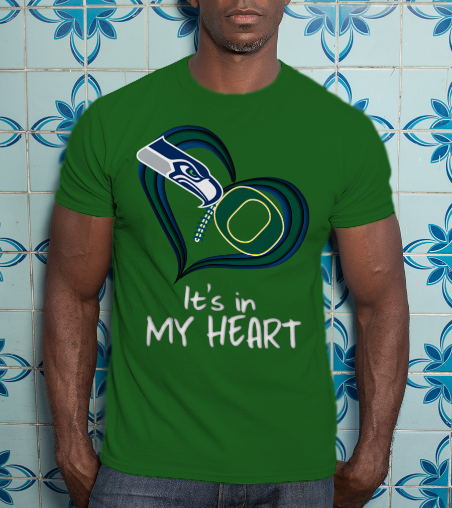 Seahawks Ducks It's In My Heart T-Shirt