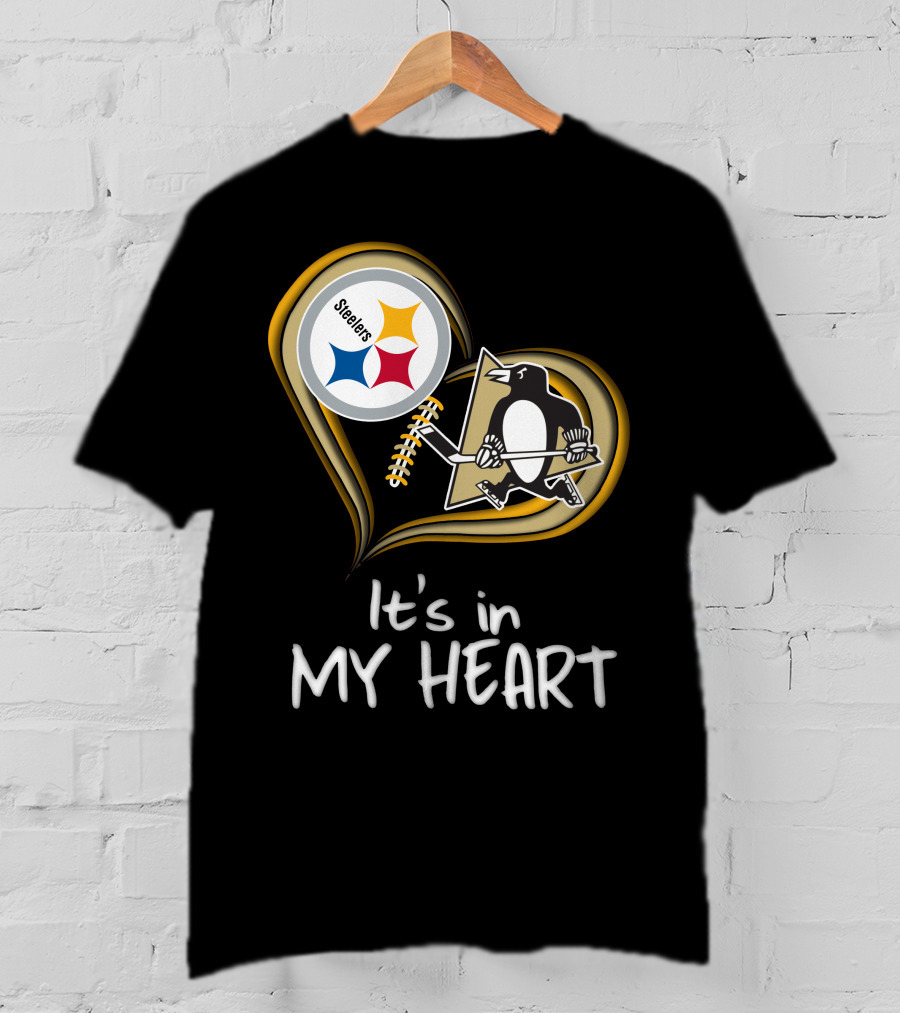 Steelers Penguins It's In My Heart T-Shirt