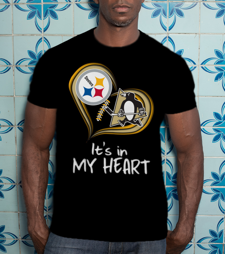 Steelers Penguins It's In My Heart T-Shirt