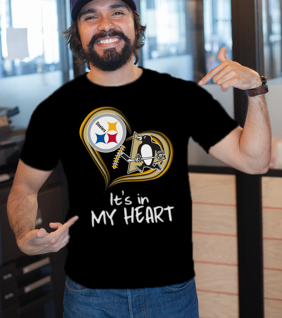Steelers Penguins It's In My Heart T-Shirt