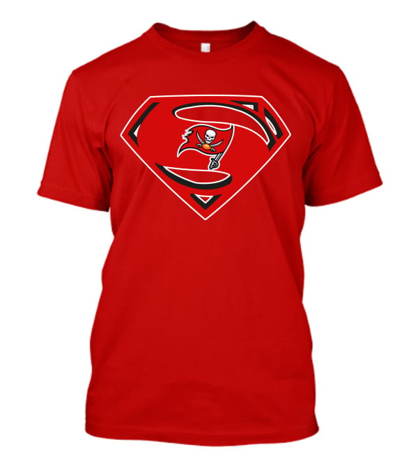 Tampa Bay Buccaneers Super Logo Red And Black T-Shirt