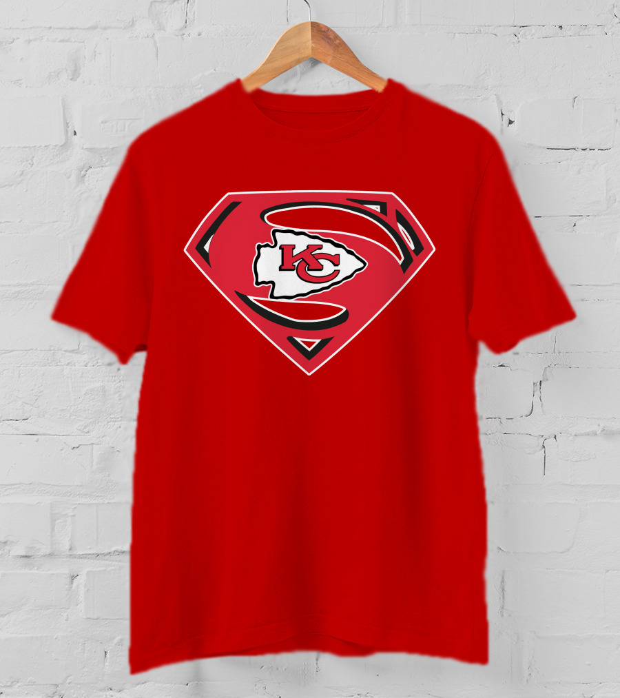 Kansas City Chiefs Superman Logo Badge T-Shirt