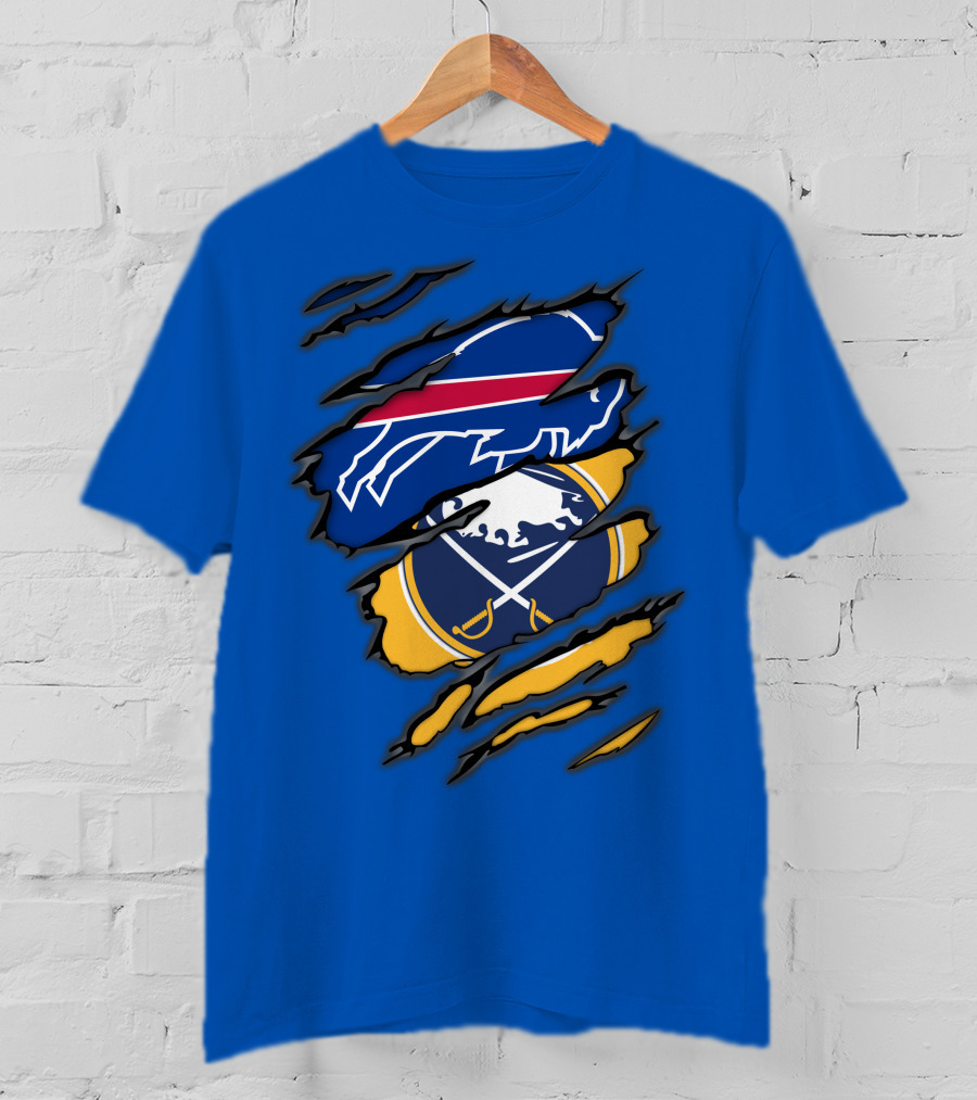 Buffalo Bills Sabres Dual Fan T-Shirt