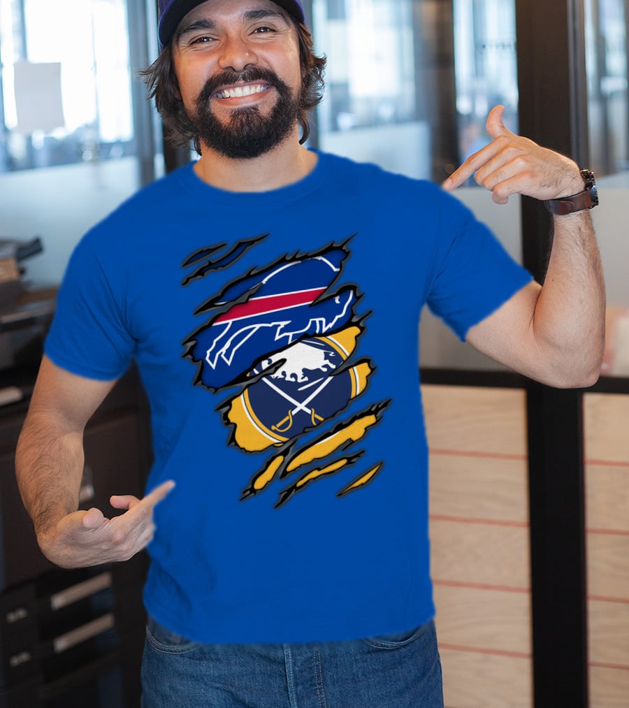 Buffalo Bills Sabres Dual Fan T-Shirt