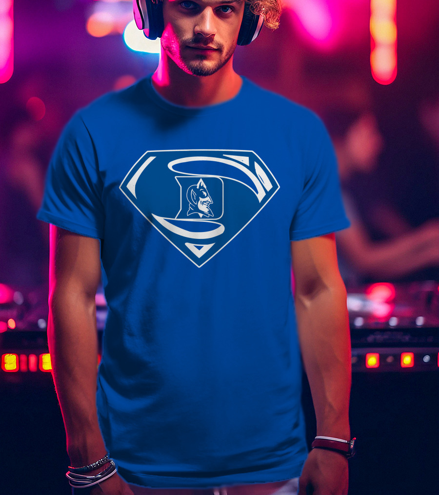 Duke Blue Devils Superman Logo Mashup T-Shirt