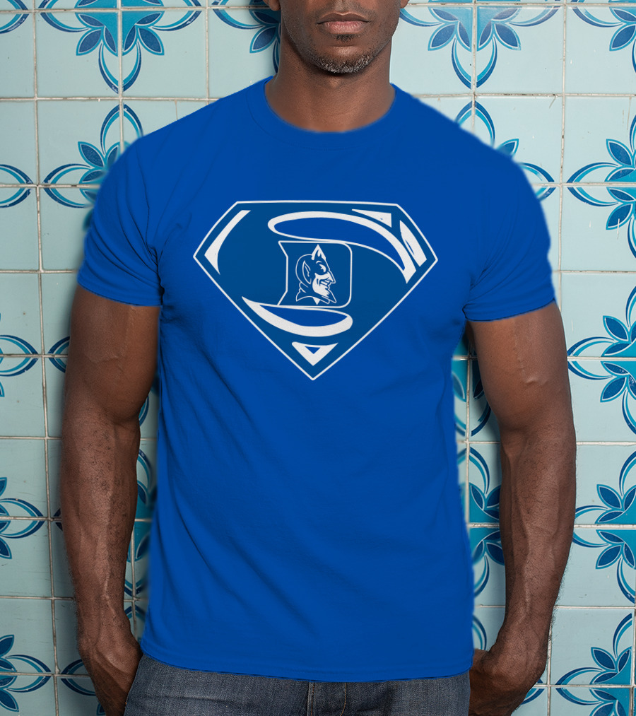 Duke Blue Devils Superman Logo Mashup T-Shirt